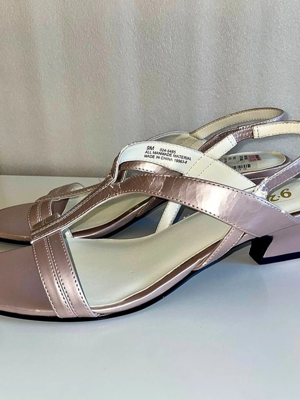 9.2.5 Pink Slingback Heels Size Womens 9